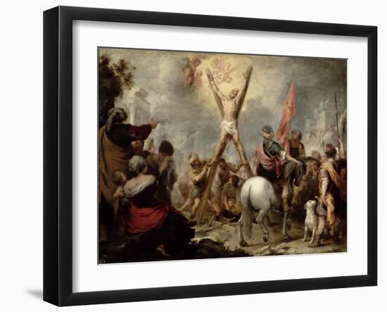 The Martyrdom of St. Andrew, 1675-82-Bartolome Esteban Murillo-Framed Giclee Print