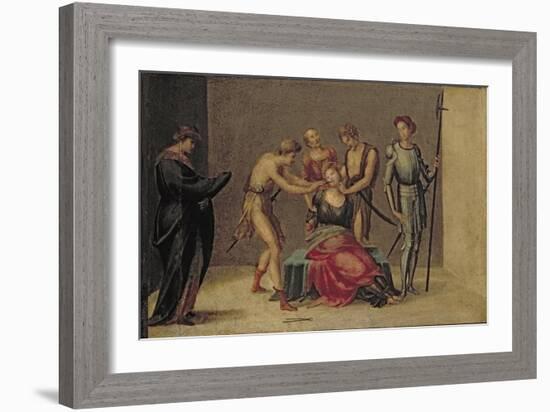 The Martyrdom of St. Apollonia-Francesco Granacci-Framed Giclee Print