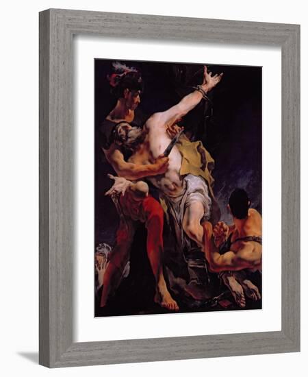 The Martyrdom of St. Bartholomew, 1722-Giovanni Battista Tiepolo-Framed Giclee Print