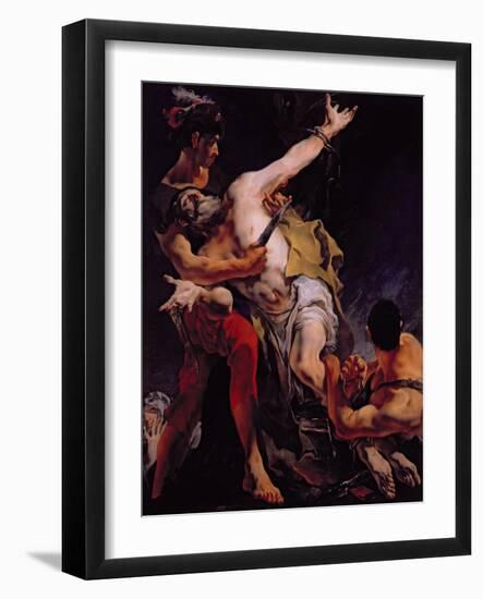 The Martyrdom of St. Bartholomew, 1722-Giovanni Battista Tiepolo-Framed Giclee Print