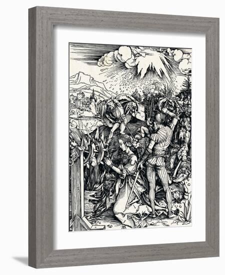 The Martyrdom of St Catherine, 1497-Albrecht Dürer-Framed Giclee Print