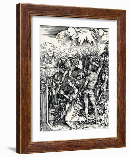 The Martyrdom of St Catherine, 1497-Albrecht Dürer-Framed Giclee Print