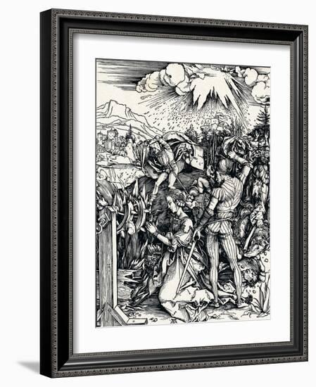 The Martyrdom of St Catherine, 1497-Albrecht Dürer-Framed Giclee Print