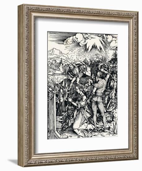 The Martyrdom of St Catherine, 1497-Albrecht Dürer-Framed Giclee Print