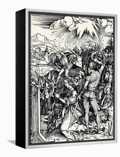 The Martyrdom of St Catherine, 1497-Albrecht Dürer-Framed Premier Image Canvas