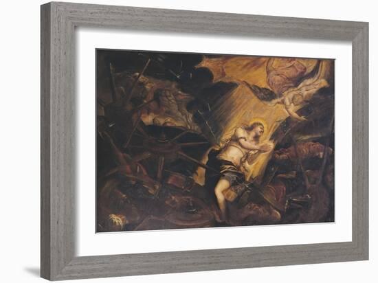 The Martyrdom of St Catherine-Jacopo Robusti-Framed Giclee Print