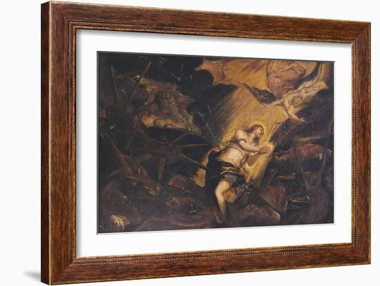 The Martyrdom of St Catherine-Jacopo Robusti-Framed Giclee Print