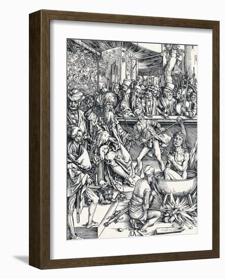 The Martyrdom of St John, 1498-Albrecht Dürer-Framed Giclee Print