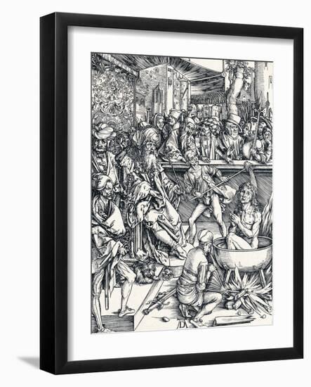 The Martyrdom of St John, 1498-Albrecht Dürer-Framed Giclee Print