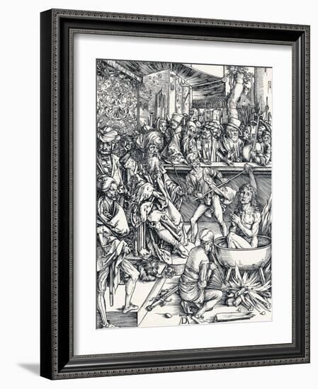 The Martyrdom of St John, 1498-Albrecht Dürer-Framed Giclee Print