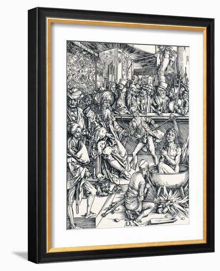 The Martyrdom of St John, 1498-Albrecht Dürer-Framed Giclee Print