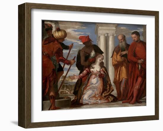 The Martyrdom of St. Justine, c.1555-Veronese-Framed Giclee Print