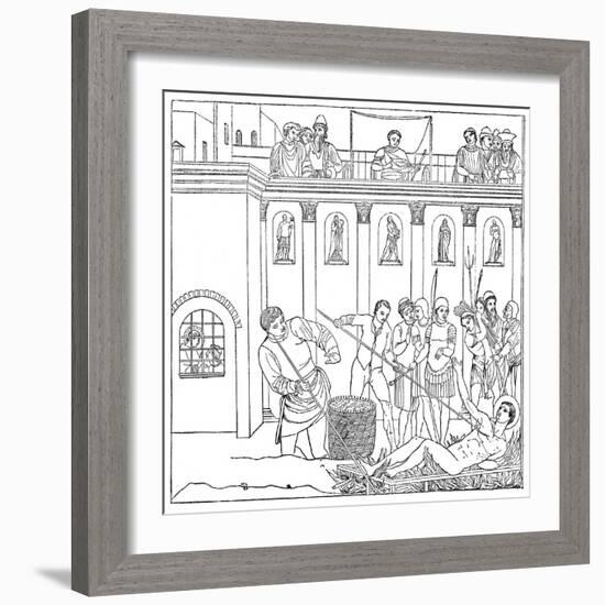 The Martyrdom of St Laurence, 1882-Fra Angelico-Framed Giclee Print