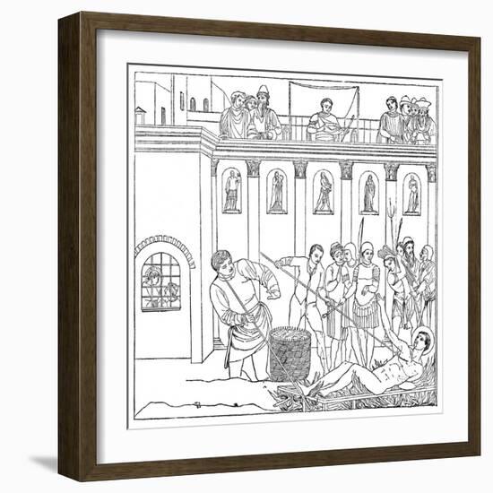 The Martyrdom of St Laurence, 1882-Fra Angelico-Framed Giclee Print