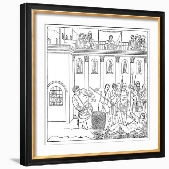 The Martyrdom of St Laurence, 1882-Fra Angelico-Framed Giclee Print