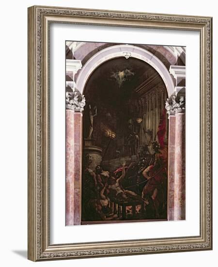 The Martyrdom of St. Lawrence, 1558-Titian (Tiziano Vecelli)-Framed Giclee Print