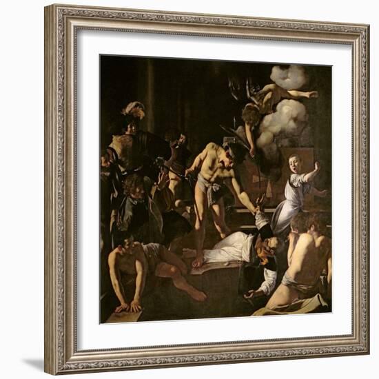 The Martyrdom of St. Matthew, 1599-1600-Caravaggio-Framed Giclee Print