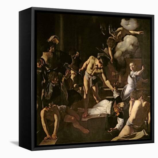 The Martyrdom of St. Matthew, 1599-1600-Caravaggio-Framed Premier Image Canvas