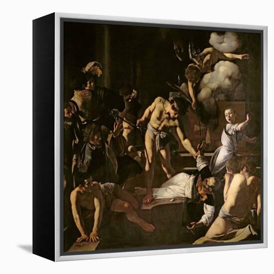 The Martyrdom of St. Matthew, 1599-1600-Caravaggio-Framed Premier Image Canvas