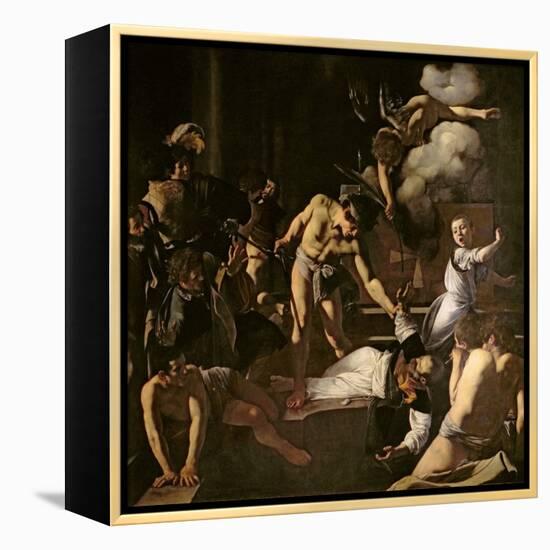 The Martyrdom of St. Matthew, 1599-1600-Caravaggio-Framed Premier Image Canvas