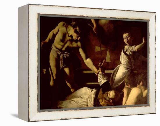 The Martyrdom of St. Matthew, Detail, 1599-1600-Caravaggio-Framed Premier Image Canvas