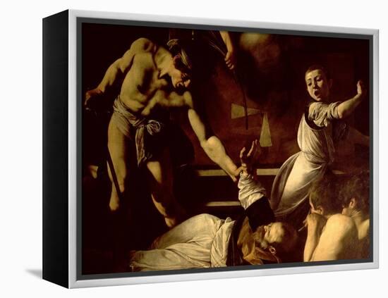 The Martyrdom of St. Matthew, Detail, 1599-1600-Caravaggio-Framed Premier Image Canvas