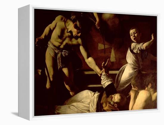 The Martyrdom of St. Matthew, Detail, 1599-1600-Caravaggio-Framed Premier Image Canvas