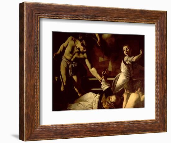 The Martyrdom of St. Matthew, Detail, 1599-1600-Caravaggio-Framed Giclee Print