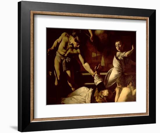 The Martyrdom of St. Matthew, Detail, 1599-1600-Caravaggio-Framed Giclee Print