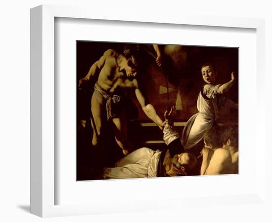 The Martyrdom of St. Matthew, Detail, 1599-1600-Caravaggio-Framed Giclee Print