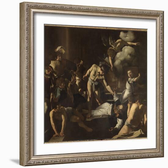 The Martyrdom of St. Matthew-Caravaggio-Framed Giclee Print