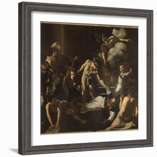 The Martyrdom of St. Matthew-Caravaggio-Framed Giclee Print