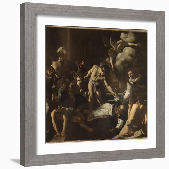 The Martyrdom of St. Matthew-Caravaggio-Framed Giclee Print