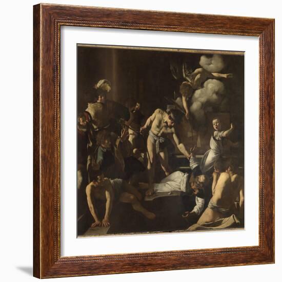 The Martyrdom of St. Matthew-Caravaggio-Framed Giclee Print