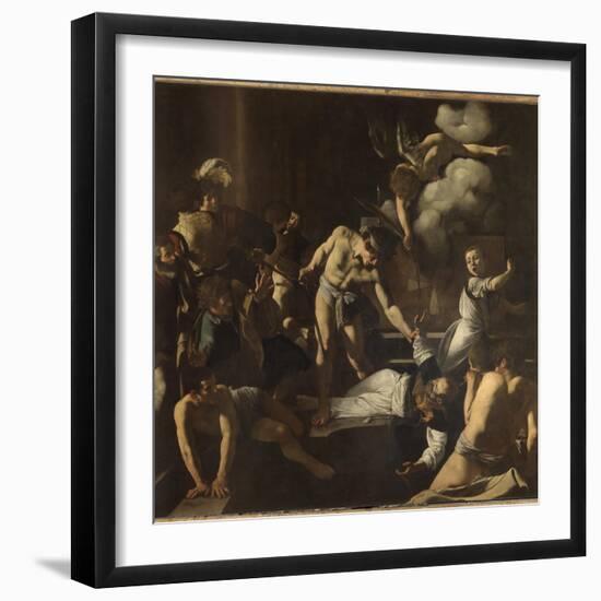 The Martyrdom of St. Matthew-Caravaggio-Framed Giclee Print