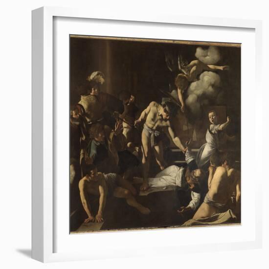 The Martyrdom of St. Matthew-Caravaggio-Framed Giclee Print