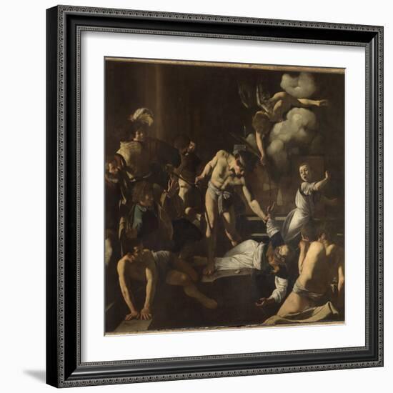 The Martyrdom of St. Matthew-Caravaggio-Framed Giclee Print