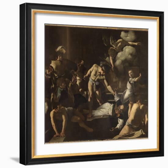 The Martyrdom of St. Matthew-Caravaggio-Framed Giclee Print