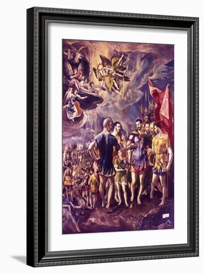 The Martyrdom of St Maurice, 286 (C1580-158)-El Greco-Framed Giclee Print