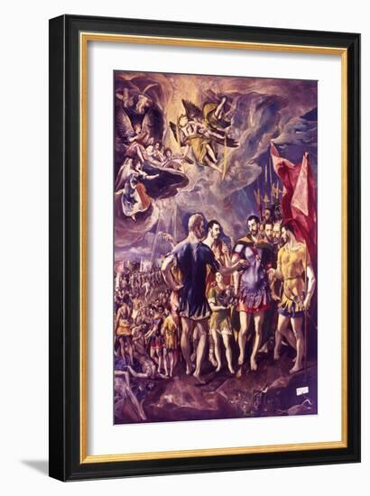 The Martyrdom of St Maurice, 286 (C1580-158)-El Greco-Framed Giclee Print