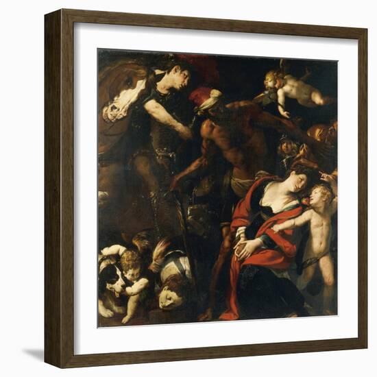 The Martyrdom of St Rufina and St Secunda or the Painting by Three Hands-Giulio Cesare Procaccini-Framed Giclee Print