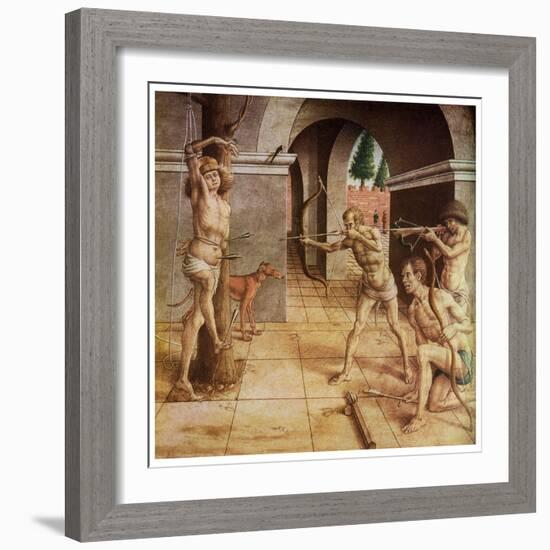 The Martyrdom of St Sebastian, 15th Century-Carlo Crivelli-Framed Giclee Print