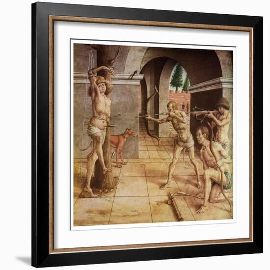 The Martyrdom of St Sebastian, 15th Century-Carlo Crivelli-Framed Giclee Print