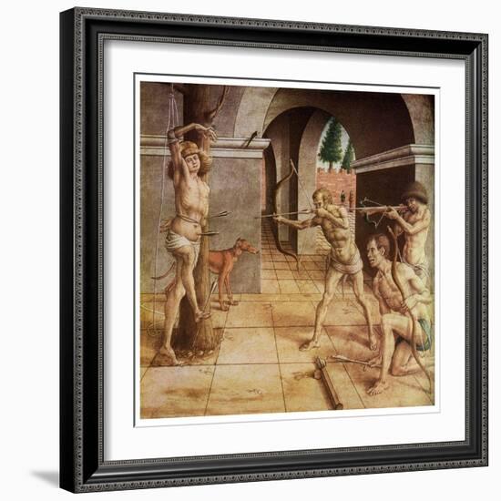 The Martyrdom of St Sebastian, 15th Century-Carlo Crivelli-Framed Giclee Print