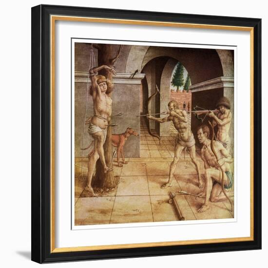 The Martyrdom of St Sebastian, 15th Century-Carlo Crivelli-Framed Giclee Print