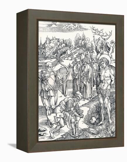The Martyrdom of St Sebastian, C1495-Albrecht Dürer-Framed Premier Image Canvas