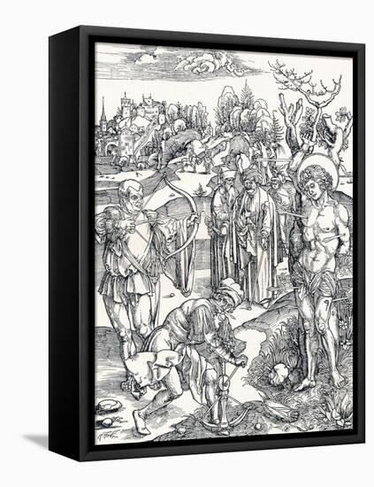 The Martyrdom of St Sebastian, C1495-Albrecht Dürer-Framed Premier Image Canvas