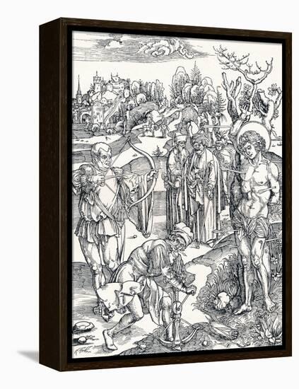 The Martyrdom of St Sebastian, C1495-Albrecht Dürer-Framed Premier Image Canvas