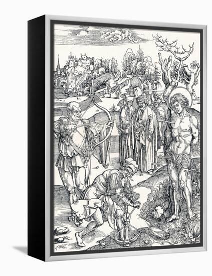 The Martyrdom of St Sebastian, C1495-Albrecht Dürer-Framed Premier Image Canvas