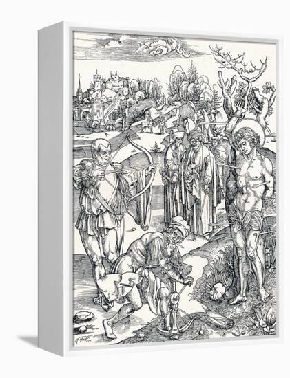 The Martyrdom of St Sebastian, C1495-Albrecht Dürer-Framed Premier Image Canvas